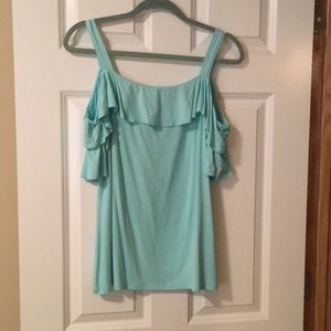 White house black market turquoise tank top